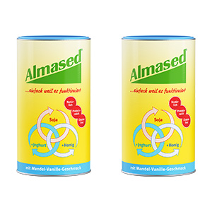 ALMASED Vitalkost Mandel-Vanille Pulver Doppelpackung 