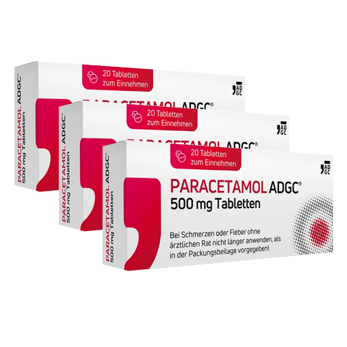 PARACETAMOL ADGC 500 mg Tabletten Dreierpackung