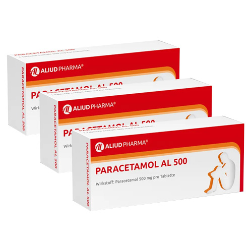 Paracetamol AL 500 bei akuten Schmerzen und Fieber 