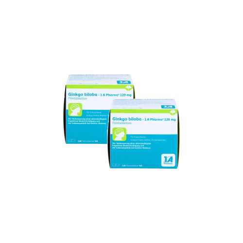 GINKGO BILOBA-1A Pharma 120 mg Filmtabletten Doppelpackung