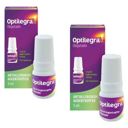 OPTILEGRA 1 mg/ml Augentropfen Lösung Doppelpackung