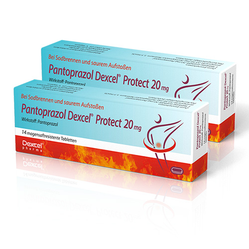 PANTOPRAZOL Dexcel Protect 20 mg magensaftres.Tab. Doppelpackung 