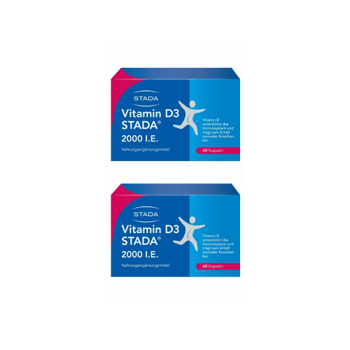 VITAMIN D3 STADA 2000 I.E. Kapseln Doppelpackung 